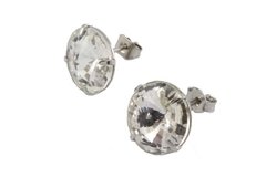 Brinco Pedra Cor Cristal ou Cores Com Garras Aço - BRAÇ0040 - comprar online