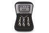 Conjunto Nota Musical Clave de Sol Prata 925 c/Caixa - CJPR0007 - comprar online