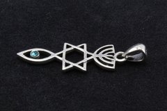 Pingente Menorah / Estrela Davi / Peixe Prata 925 - PGPR0030 - comprar online