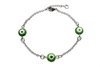 Pulseira Olho Grego Verde Aço - PLAÇF0017