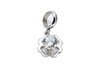 Berloque Flor Strass Cristal Aço - BQAÇ0013