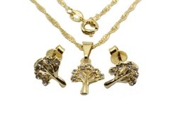 Conjunto Árvore Strass Folheado Ouro c/Caixa - CJFO0015 - comprar online