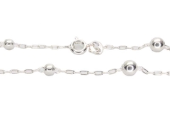 Pulseira Cartier Bolas 5mm e 3mm Prata 925 - PLPRF0020 - comprar online