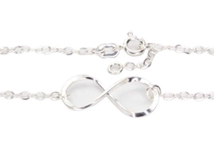 Pulseira Elo Português com Infinito Prata 925 - PLPRF0068 - comprar online