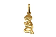 Pingente Menino Orando Folheado Ouro - PGFO0034