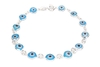 Pulseira Olho Grego Azul Prata 925 - PLPRF0077