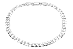 Pulseira Grumet Achatada Prata 925 - PLPRM0001