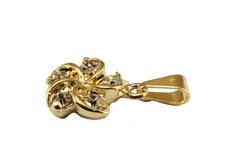 Pingente Flor Strass Folheado à Ouro - PGFO0086 - comprar online