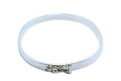 Bracelete Oval Largo Fecho Fivela Prata - BCPR0001