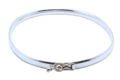 Bracelete Oval Médio Fecho Fivela Prata - BCPR0002