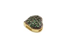 Pingente Mini Coração Zircônia Verde Folheado à Ouro - PGFO0080 - comprar online