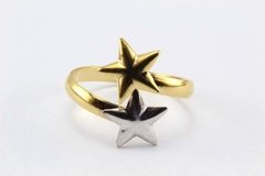 Anel Folheado Ouro 2 Estrelas Falange - ANFO0069 - comprar online