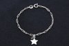 Pulseira Infantil Cartier Estrela e Strass Folheada à Prata - PLFPI0001