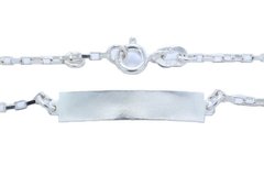 Pulseira Infantil Cartier Chapinha Gravável Prata 925 - PLPRI0011 - comprar online