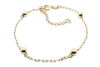 Pulseira Cartier Bolinhas 4mm Folheada à Ouro - PLFOF0035