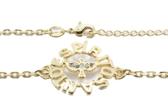 Pulseira Cartier Espírito Santo com Zircônias Folheada à Ouro - PLFOF0046 - comprar online