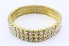 Pulseira Dourada Strass 3 Voltas Ajustável (Bijuteria) - PLFE0004 - comprar online