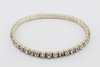 Pulseira Prateada Strass 1 Volta Ajustável (Bijuteria) - PLFE0001 - comprar online