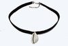 Choker de Camurça com Búzios (Bijuteria) - CLDV0016