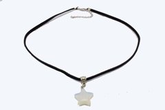 Choker de Camurça com Pedra da Lua (Bijuteria) - CLDV0019 na internet