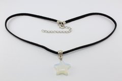 Choker de Camurça com Pedra da Lua (Bijuteria) - CLDV0019