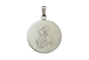 Pingente Medalha São Jorge Grande Aço - PGAÇ0012