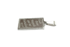 Pingente Placa " Tudo Posso Naquele Que Me Fortalece" Aço - PGAÇ0068 - comprar online