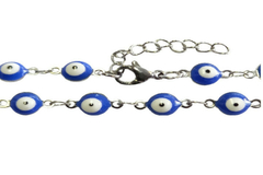 Pulseira Olho Grego Azul Aço - PLAÇF0005 - comprar online