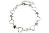 Pulseira Corações e Estrelas Aço - PLAÇF0020