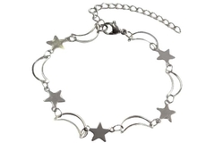 Pulseira Luas e Estrelas Aço - PLAÇF0059