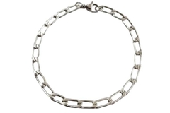 Pulseira Elos Longos 5mm Aço - PLAÇM0028