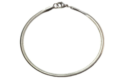 Pulseira Lacraia Flexível Fina Aço - PLAÇM0029