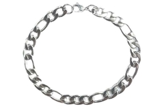 Pulseira Fígaro 3x1 Média Aço - PLAÇM0041