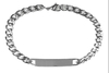 Pulseira Grumet Chapa Gravável Aço - PLAÇM0043