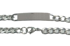 Pulseira Grumet Chapa Gravável Aço - PLAÇM0043 - comprar online