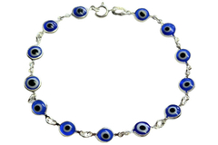 Pulseira Olho Grego Azul Royal Prata 925 - PLPRF0008