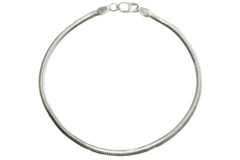 Pulseira Lacraia Flexível Diamantada 3mm Prata 925 - PLPRF0057