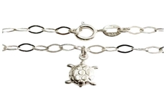 Pulseira Elos Largos Pingente Tartaruga Prata 925 - PLPRF0059 - comprar online