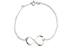 Pulseira Elo Português com Infinito Grande Prata 925 - PLPRF0068