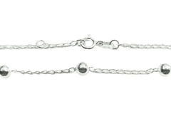 Pulseira Elos Longos 5 Bolinhas de 5 mm Prata 925 - PLPRF0089 - comprar online