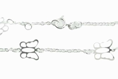 Pulseira Elo Americana 4 Borboletas Vazadas Prata 925 - PLPRF0093 - comprar online