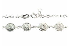 Pulseira AMOR Prata 925 - PLPRF0101 - comprar online