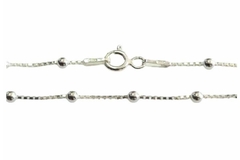 Pulseira Veneziana Com Micro Bolinhas 2 mm Prata 925 - PLPRF0110 - comprar online