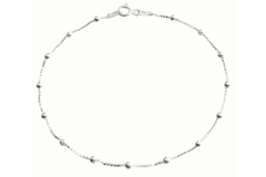 Pulseira Veneziana Com Micro Bolinhas 2 mm Prata 925 - PLPRF0110