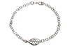 Pulseira Elos com Folha Prata 925 - PLPRF0113