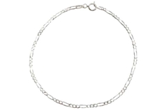 Pulseira Fígaro 3x1 Fininha Prata 925 - PLPRM0010