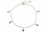 Pulseira Mini Elos Luas e Estrelas Prata 925 - PLPRF0035