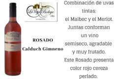 Rosado Calduch Gimeno de Bodega Boutique La Vieja Bodega. - Regionales a tu casa. Varietales Boutique entre otros.