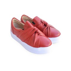 TÊNIS FLATFORM VERMELHO - NA400 - Neuza Andrade Calçados