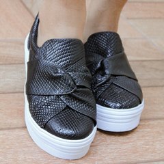 TÊNIS FLATFORM PRETO - NA400 - Neuza Andrade Calçados